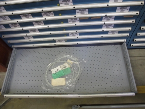 LISTA HEAVY DUTY 9-DRAWER PARTS CABINET W/ CONTENTS (W-50) LOADING & HANDLING FEE $25-